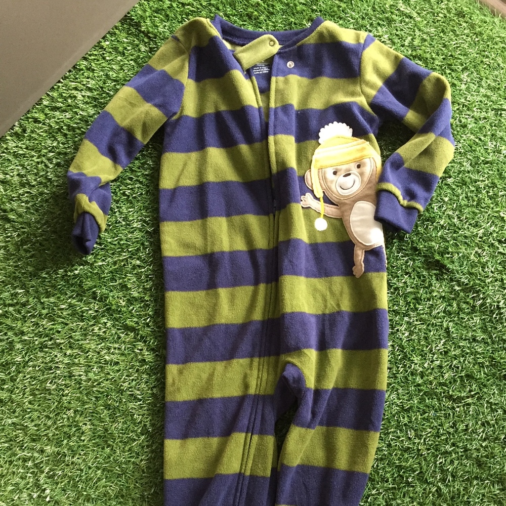 Toddler Boy 3yr Fleece Pajamas PJ Onesie - Picture 1 of 6